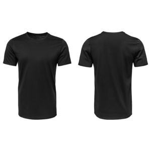 Camiseta Básica em Malha 100% Algodão Preta