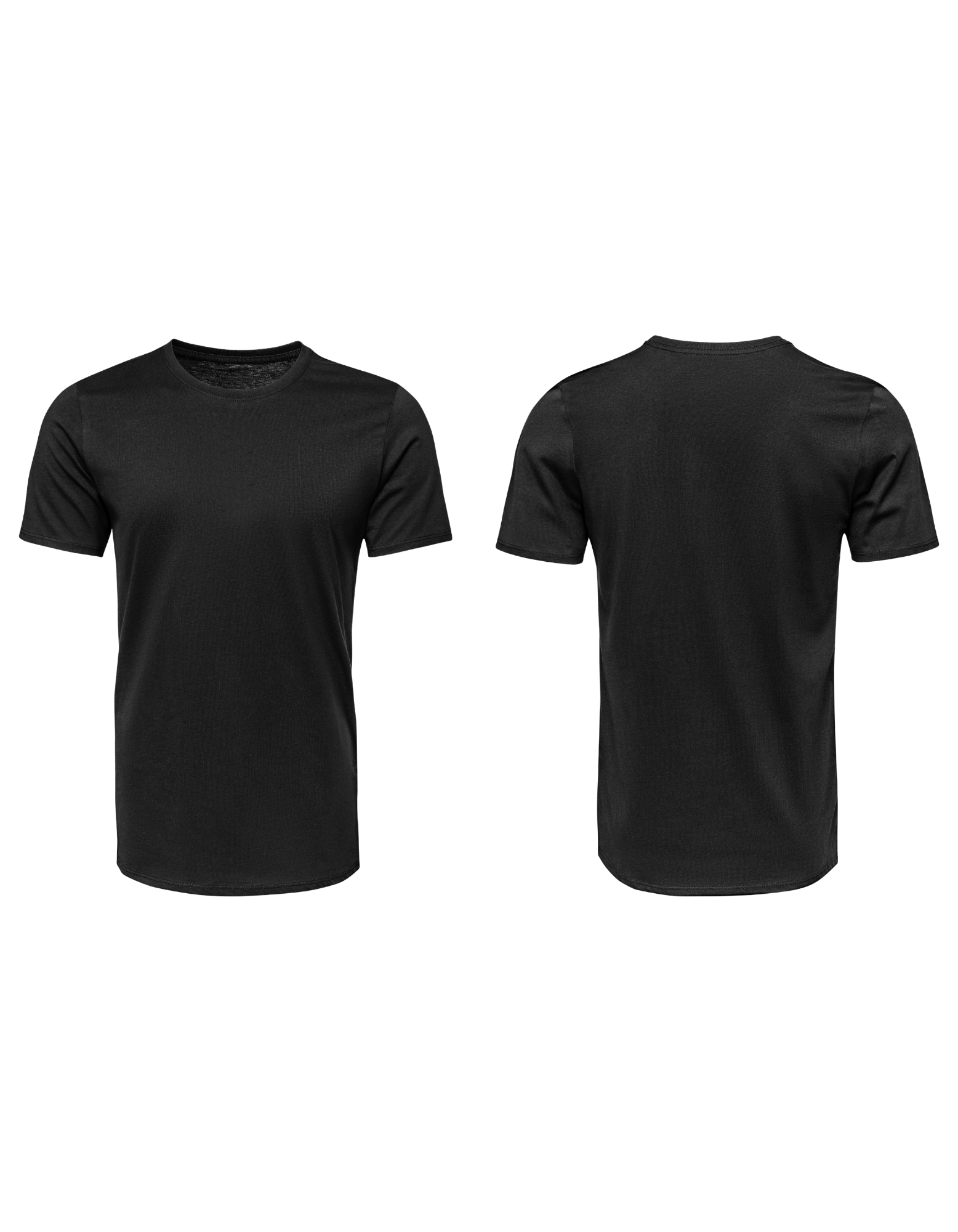 Camiseta Básica em Malha 100% Algodão Preta