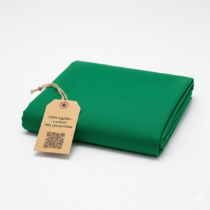 CAMPO SIMPLES VERDE BANDEIRA BRIM ALGODÃO