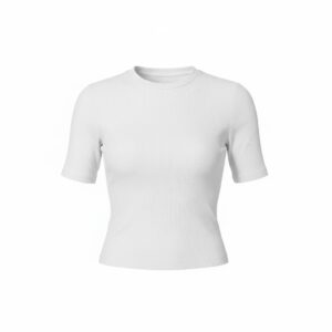 camiseta algodão baby branca