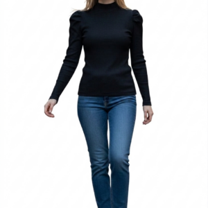 Blusa Feminina Manga Princesa Preta