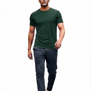 Camiseta Básica Algodão Verde Escuro Personalizável
