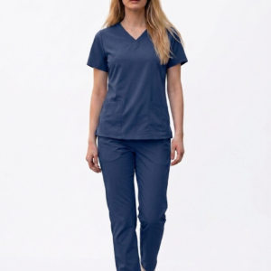 Conjunto Hospitalar Feminino - Scrubs Azul Marinho