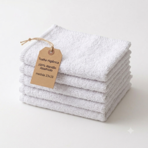 Kit com 5 Toalhas Higiênicas Hospitalares – 23cm x 33cm