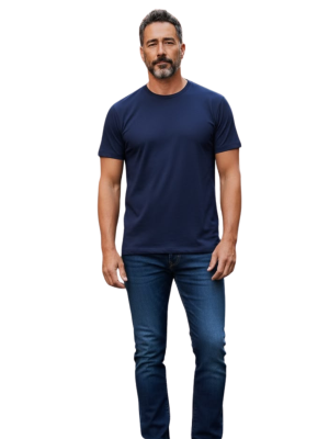 CAMISETA ALGODÃO AZUL MARINHO 02