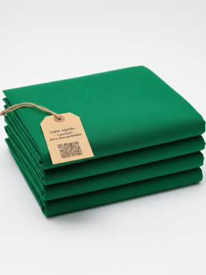 Kit 4 campos cirurgicos simples verde bandeira