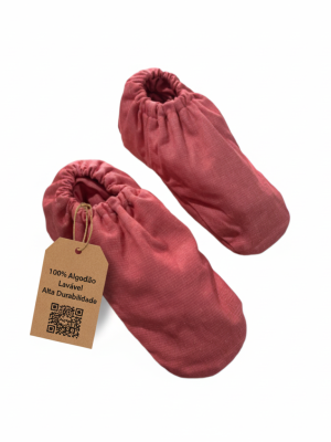 propé 100% algodão lavável vermelho perola