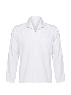 camisa gola italiana branca