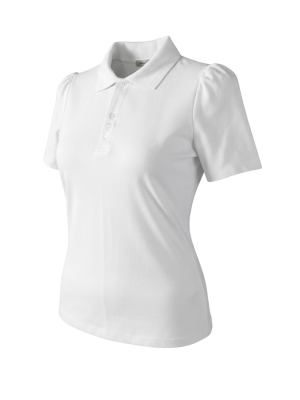 camisa polo manga princesa