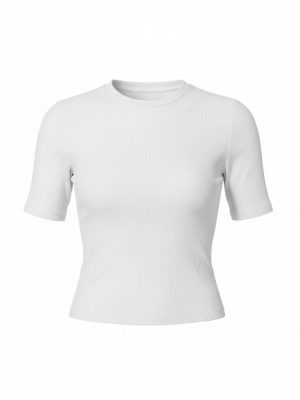 camiseta algodão baby branca