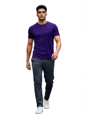 camiseta básica roxo