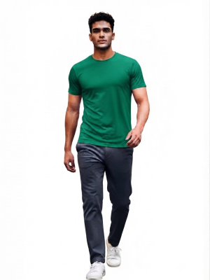 camiseta básica verde esmeralda