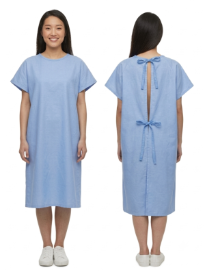 camisola paciente azul