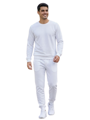 conjunto en helanca branco frente