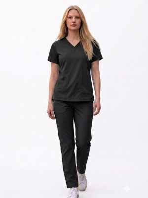 scrubs feminino frente preto
