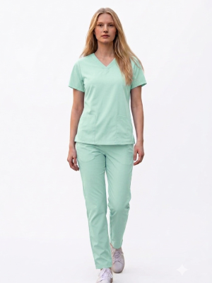 scrubs feminino frente verde